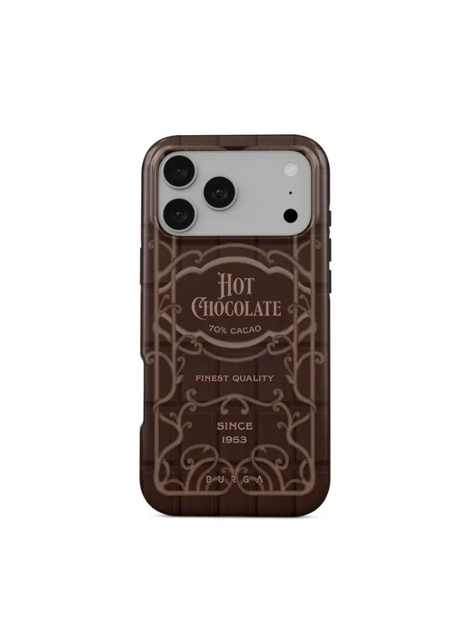 BURGA Burga iPhone 17 Pro Hot Chocolate Premium Case Compatible with Hybrid Dual-Layer Hard Shell + Silicone Protection - Scratch-Resistant Shockproof Mobile Cover